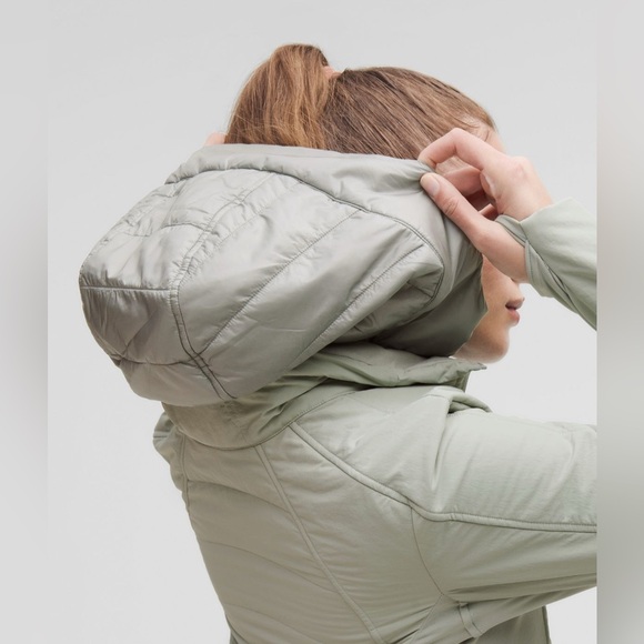 Lululemon Another Mile Jacket Jade Grey Sz 6 NWT - Picture 4 of 11